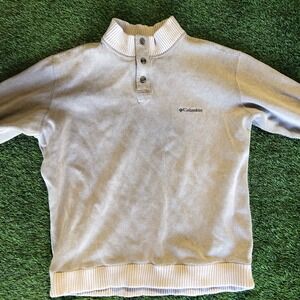Columbia XCO Mens‎ XXL Pullover Sweater Mock Neck Ribbed Cotton